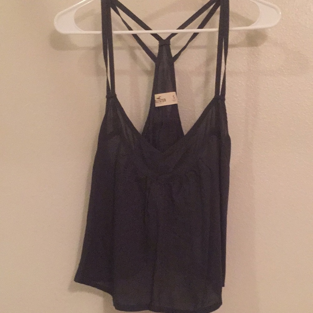 Hollister cute back crop tank